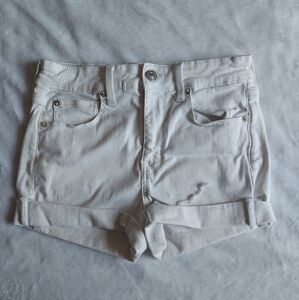 American Eagle Outfitters White Jean Shorts Classic Style